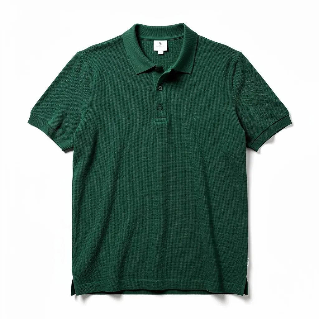 Knit Polo Shirt Forest Cart Theater Cut