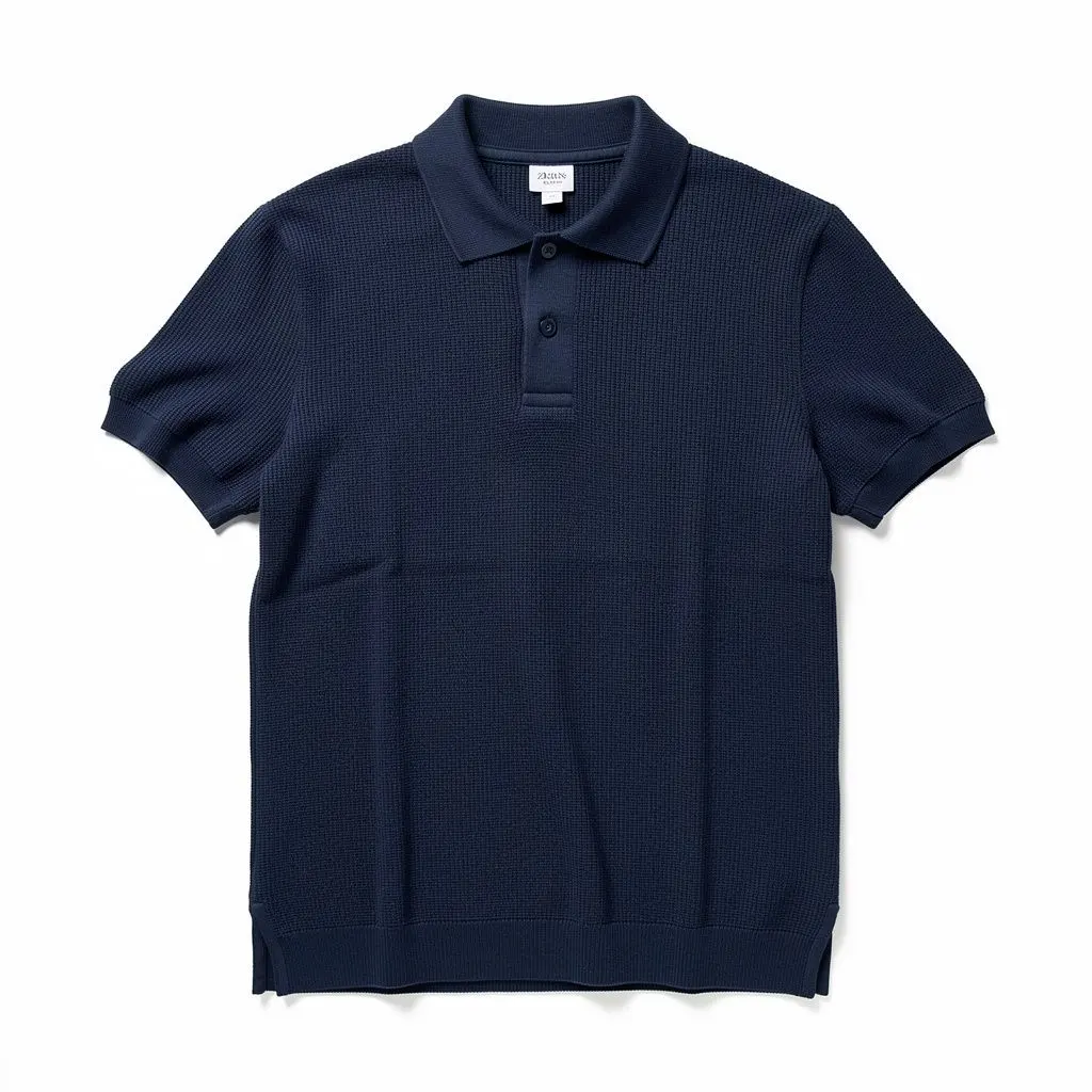 Knit Polo Shirt Navy Zero-Checkout Edition