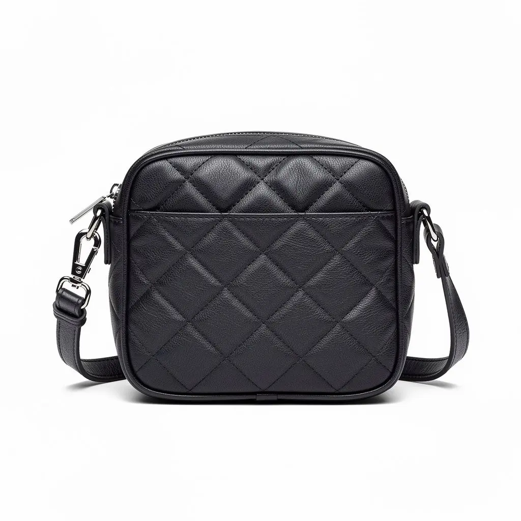 Leather Crossbody Bag Quilted Route-Ready