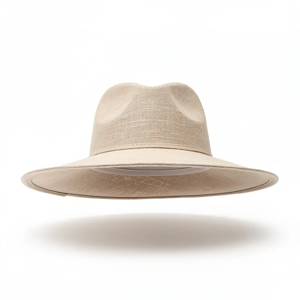 Linen Wide-Brim Hat Natural Wish Drop