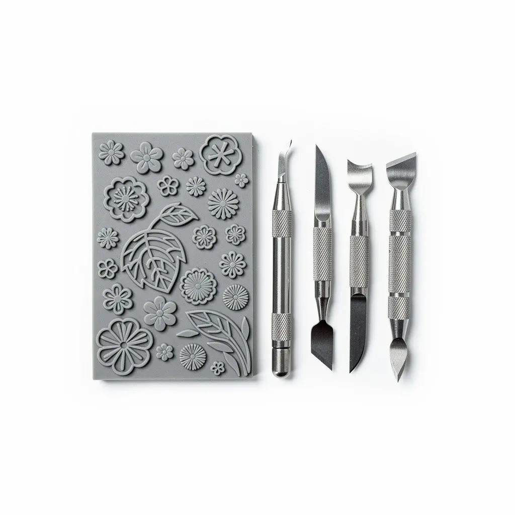 Linocut Carving Kit Rubber Route-Ready