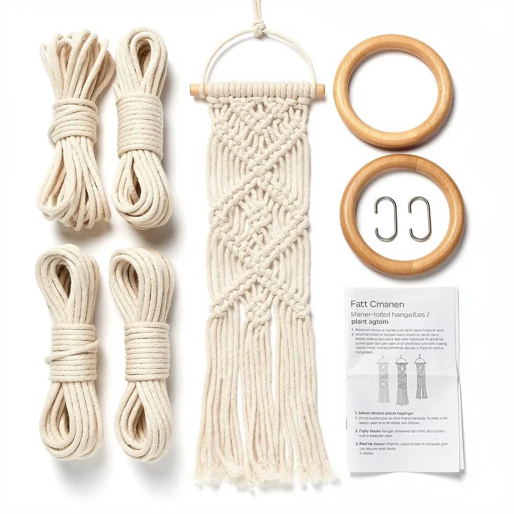 Macrame Plant Hanger Kit Boho Route-Ready