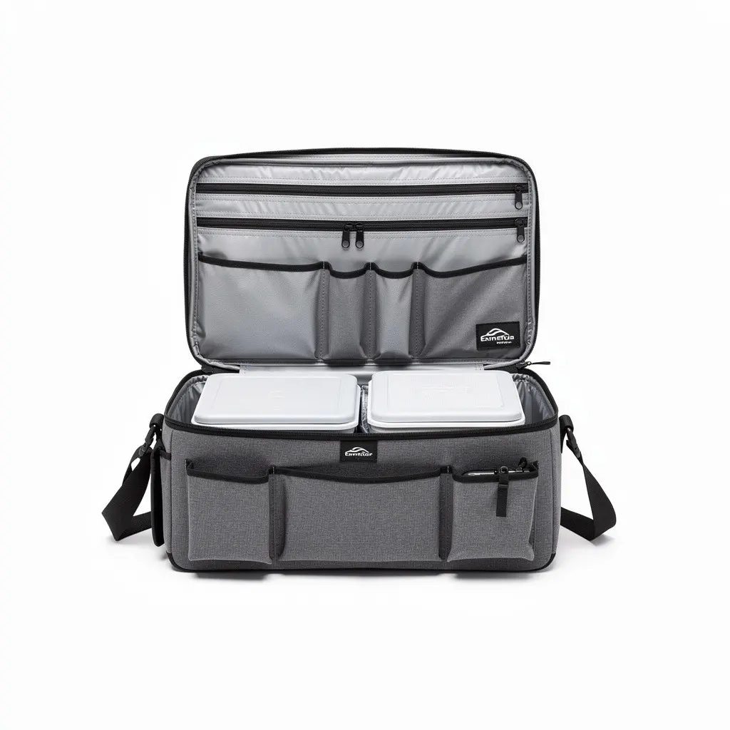 Magnetic Trunk Organizer Cooler Cart Theater Cut