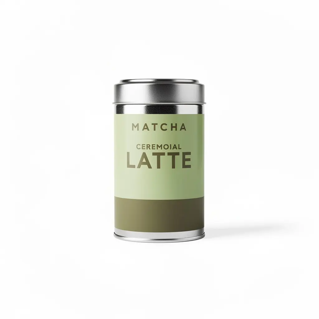 Matcha Ceremonial Tin Latte Dopamine Variant