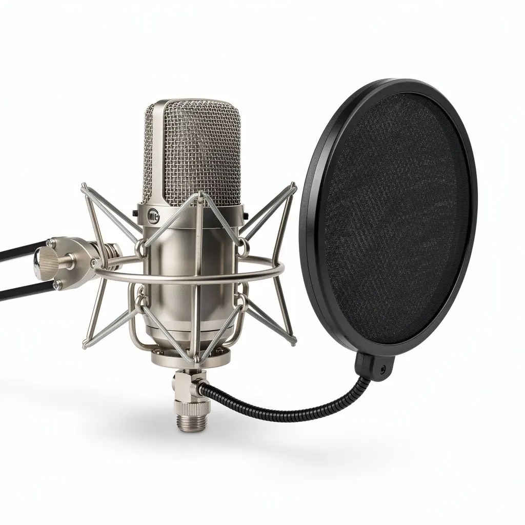 Mic Pop Filter Kit Shock-Mount Cart Theater Cut