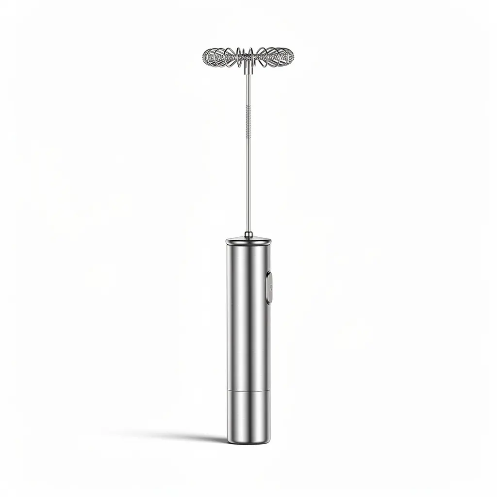 Milk Frother Electric Rechargeable Cart Theater Cut