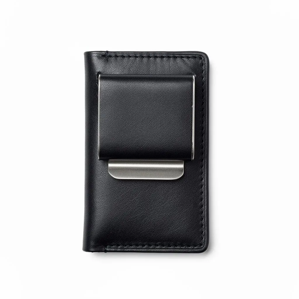 Minimalist Leather Wallet Money-Clip Dopamine Variant