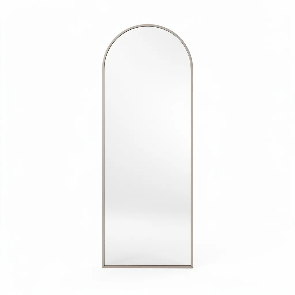 Modern Floor Mirror Arched Wish Drop