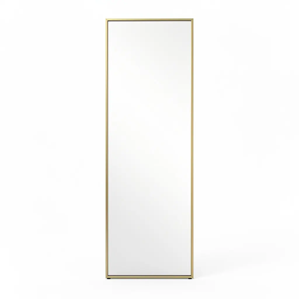 Modern Floor Mirror Gold Route-Ready