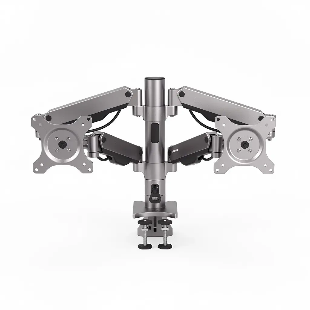 Monitor Arm Dual Single Cart Theater Cut