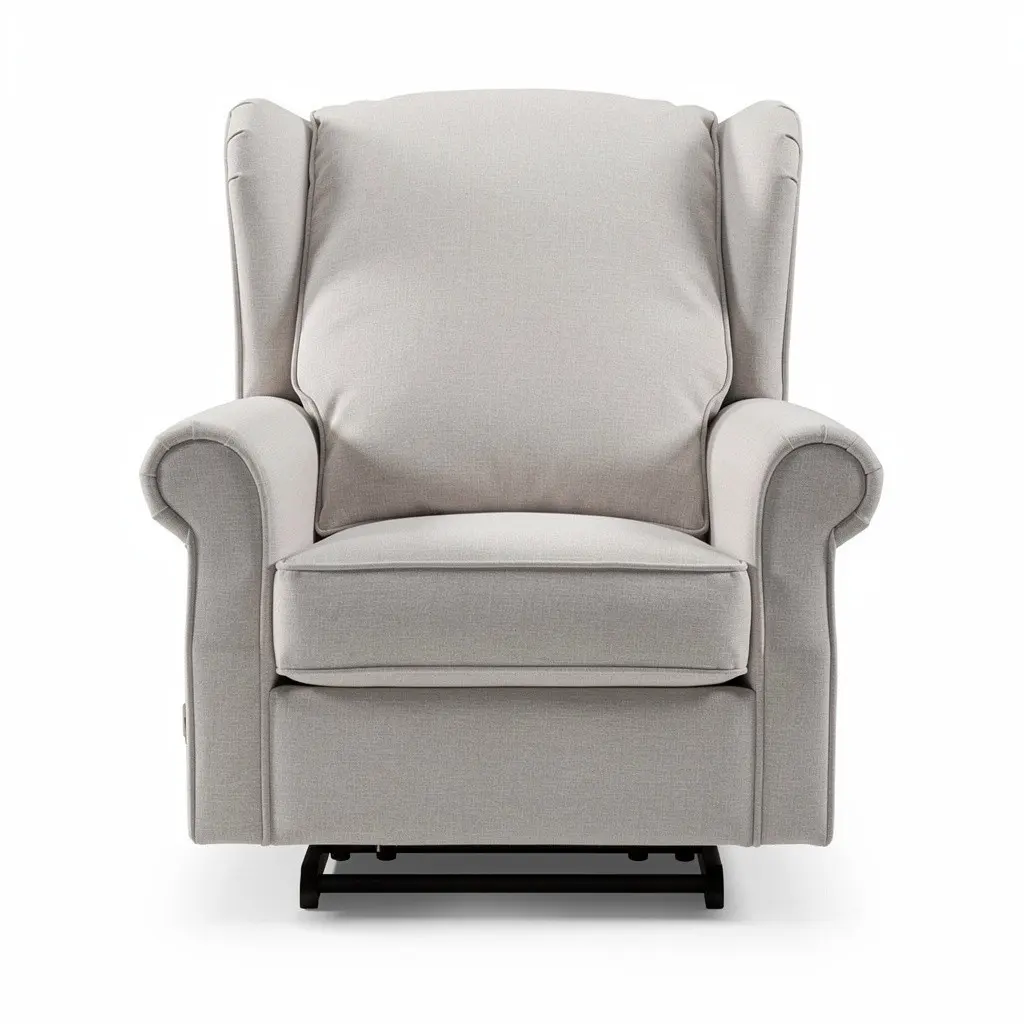 Nursery Glider Chair Cushioned Cart Theater Cut