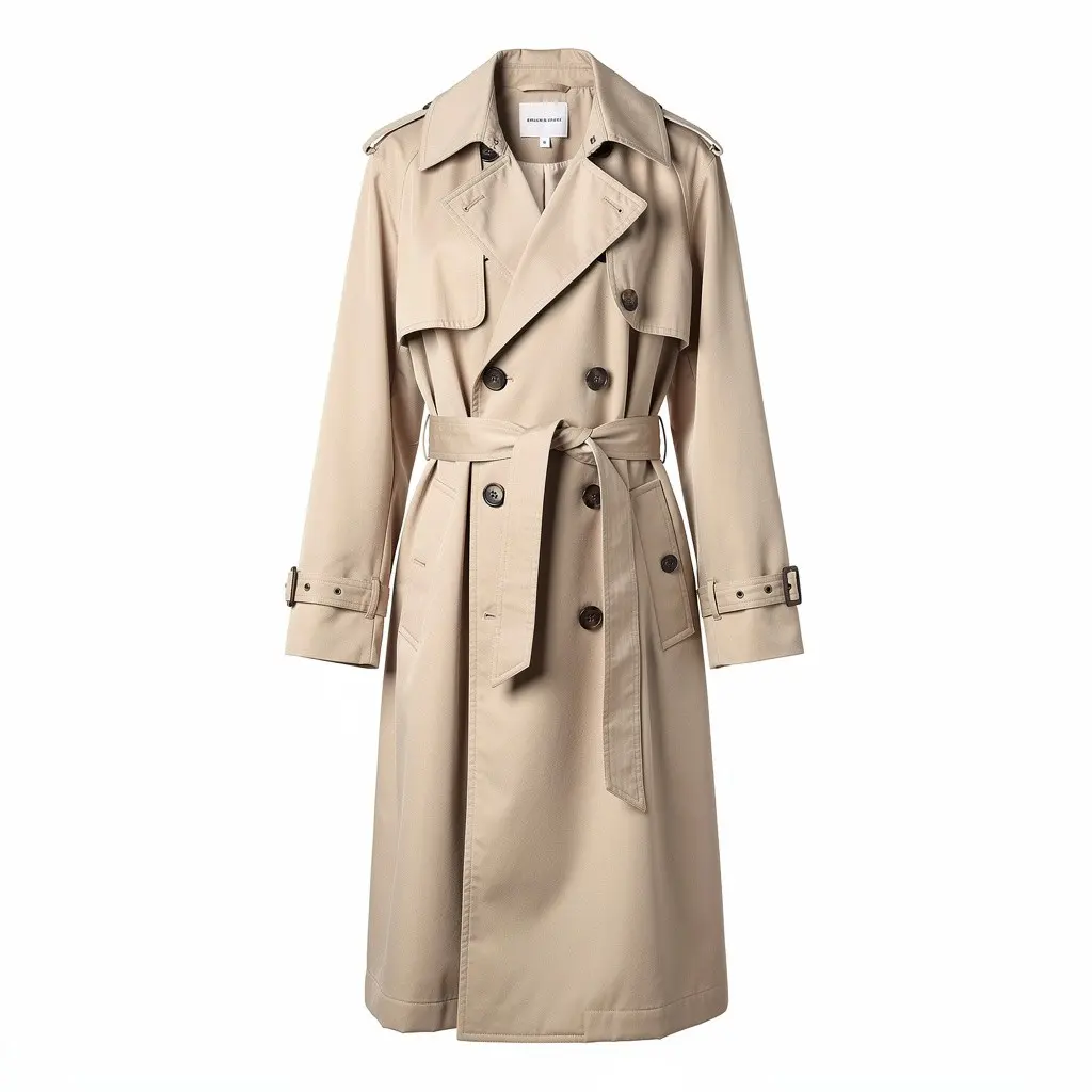Oversized Trench Coat Beige Dopamine Variant
