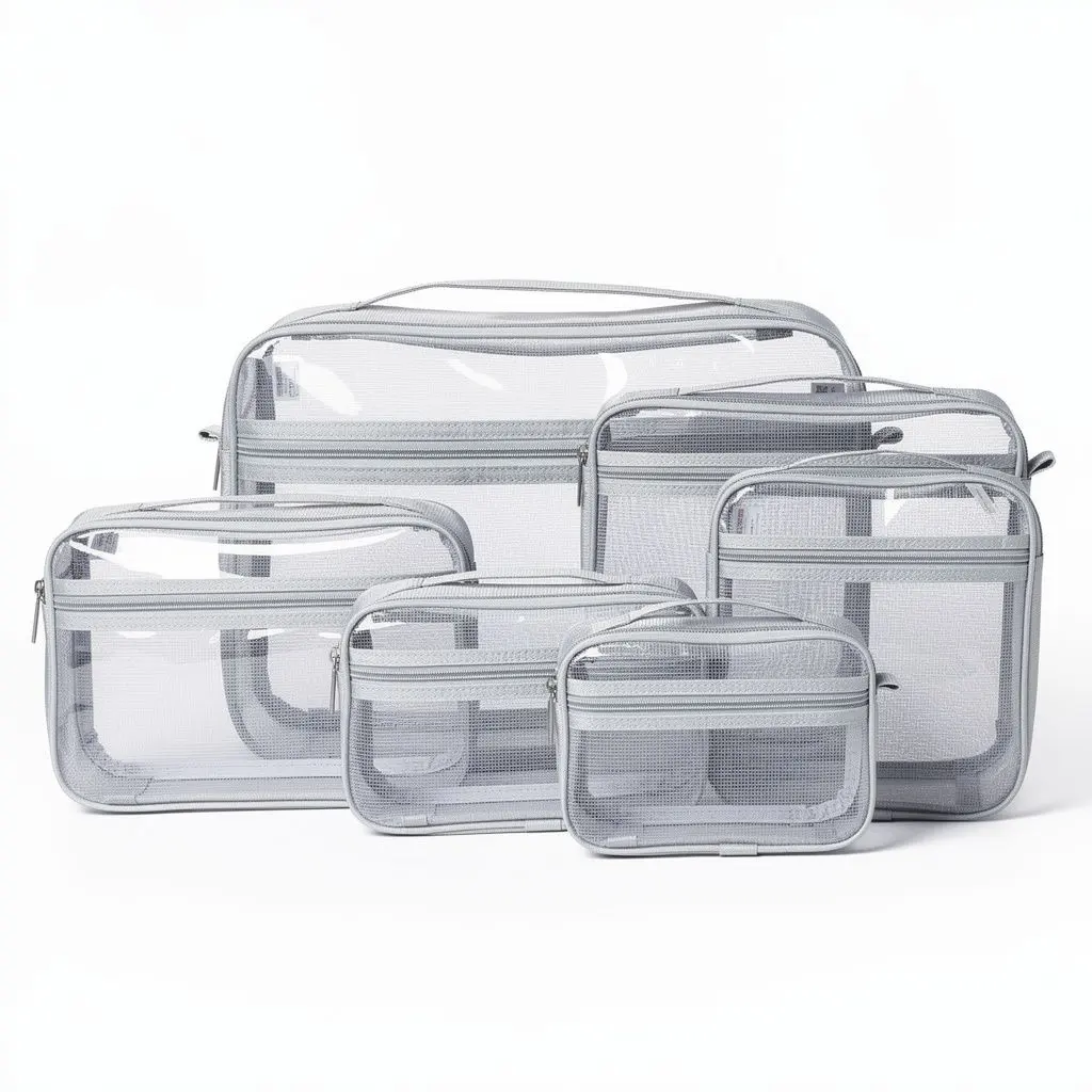 Packing Cubes Set Clear Cart Theater Cut