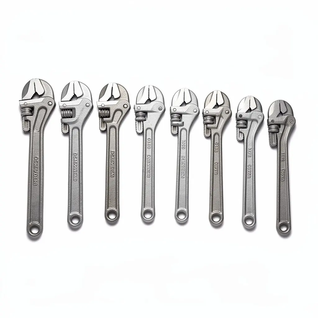 Pipe Wrench Set Adjustable Wish Drop
