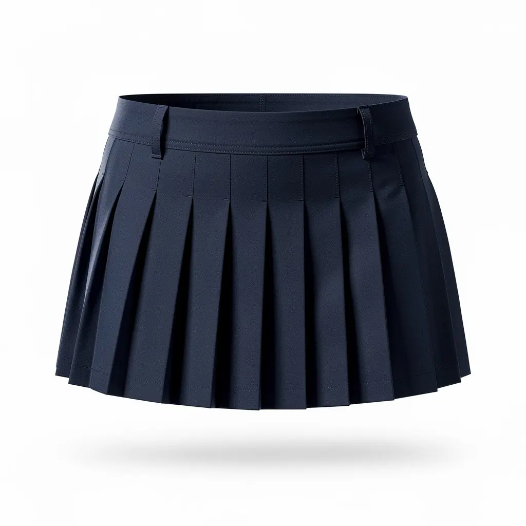 Pleated Tennis Skirt Navy Wish Drop