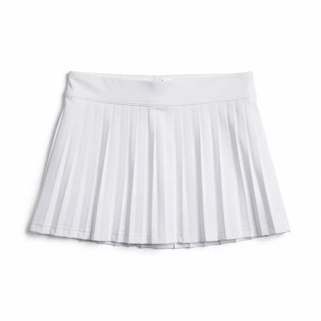 Pleated Tennis Skirt White Route-Ready