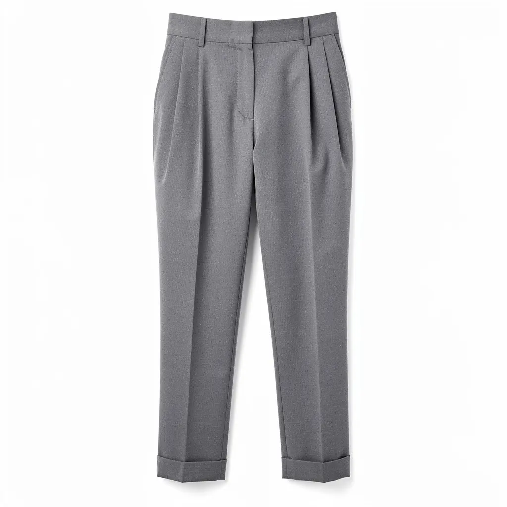 Pleated Trousers Cropped Zero-Checkout Edition