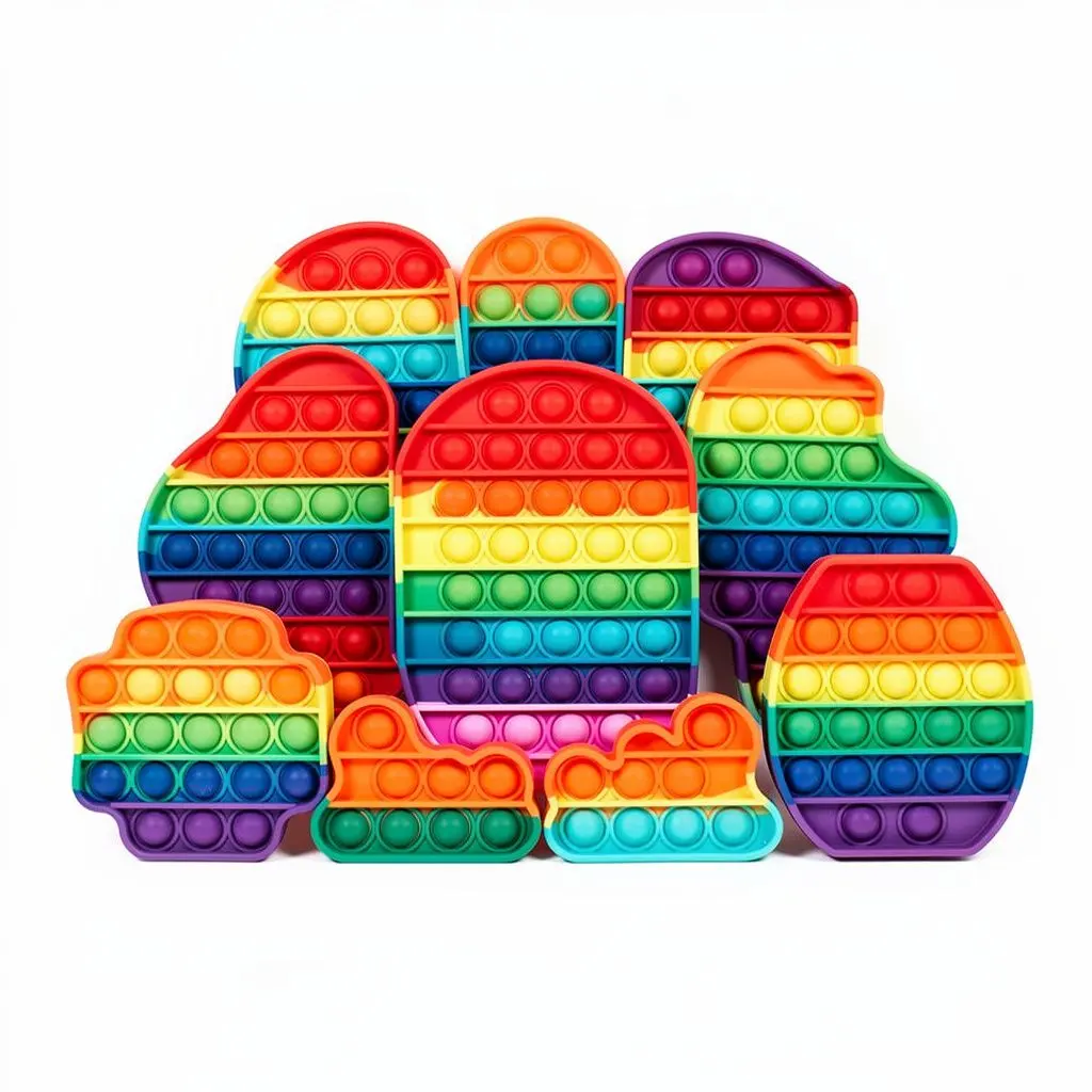 Pop-It Fidget Mega Pack Rainbow Cart Theater Cut