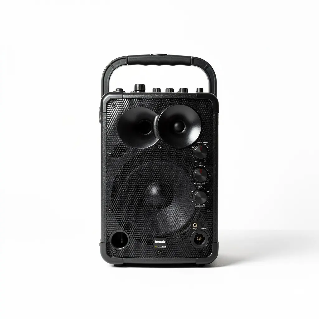 Portable PA Speaker Bluetooth Cart Theater Cut