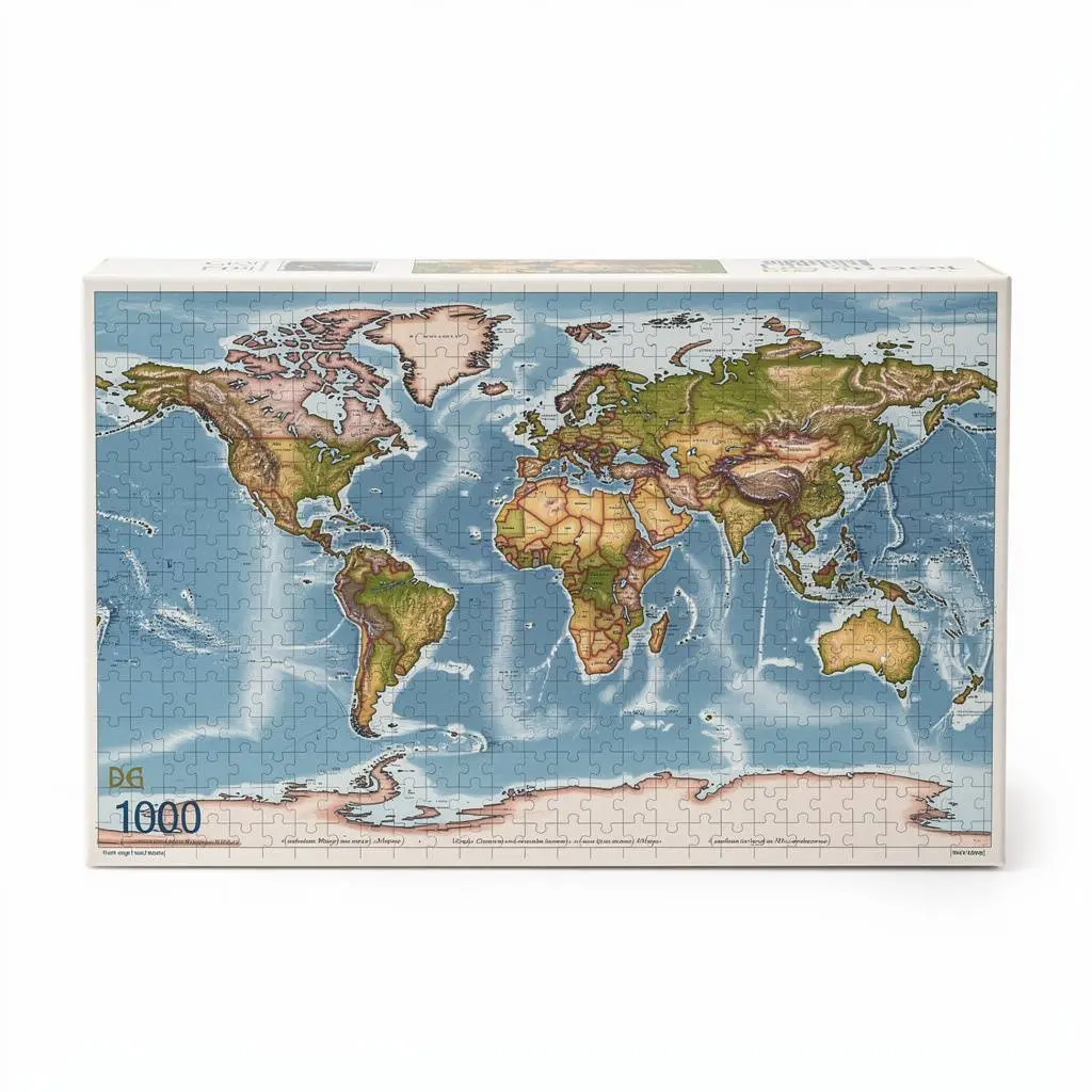 Puzzle 1000-Piece Map Zero-Checkout Edition