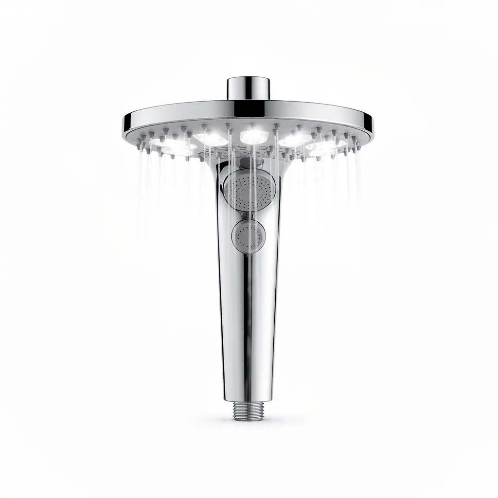 Rainfall Shower Head LED Route-Ready