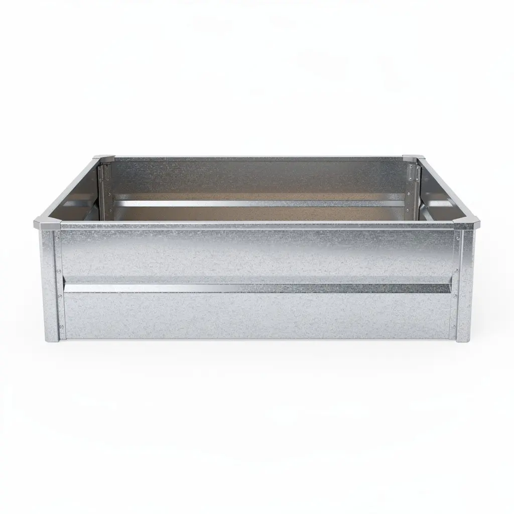 Raised Garden Bed Metal Cart Theater Cut