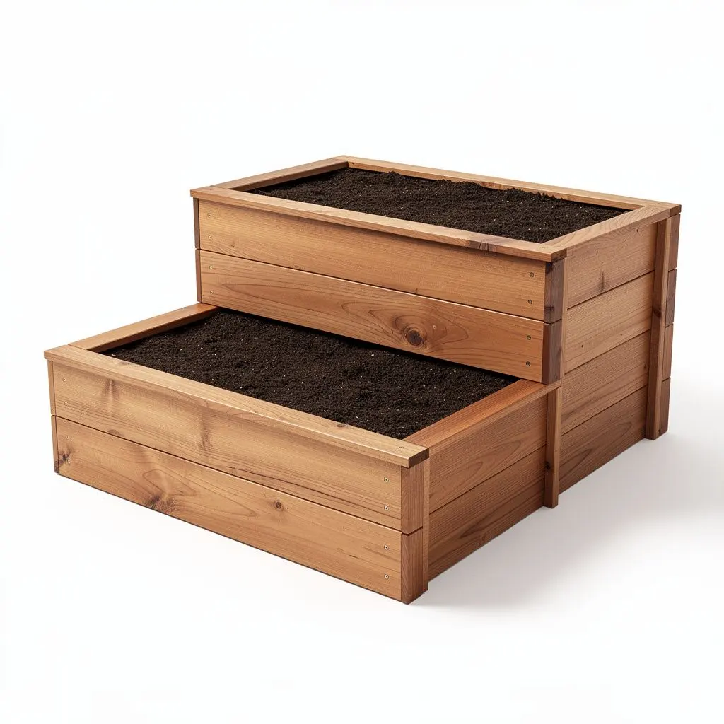 Raised Garden Bed Tiered Dopamine Variant