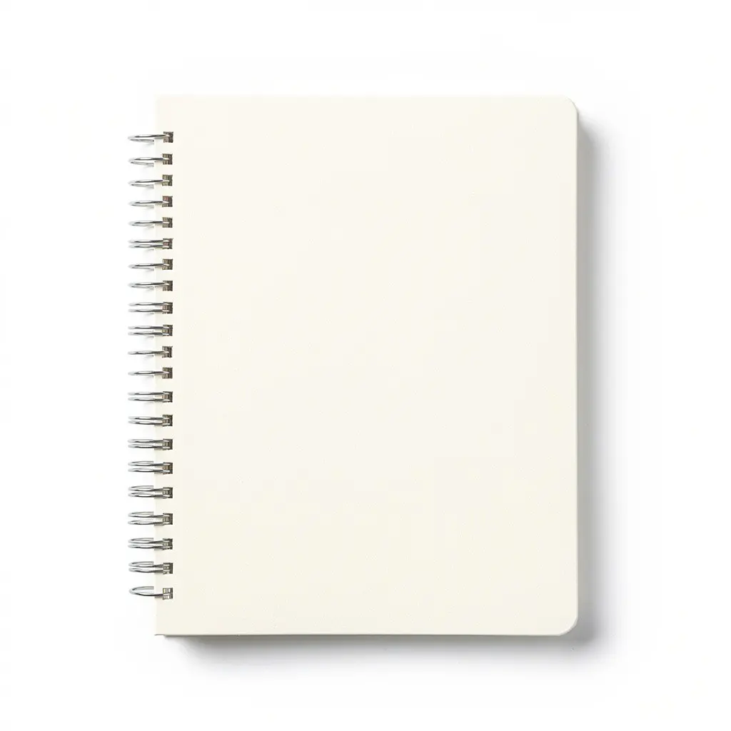 Recipe Journal Blank Spiral Wish Drop