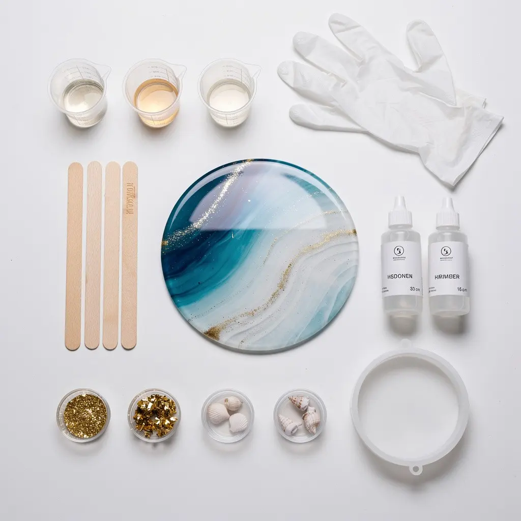 Resin Art Kit Coaster Route-Ready