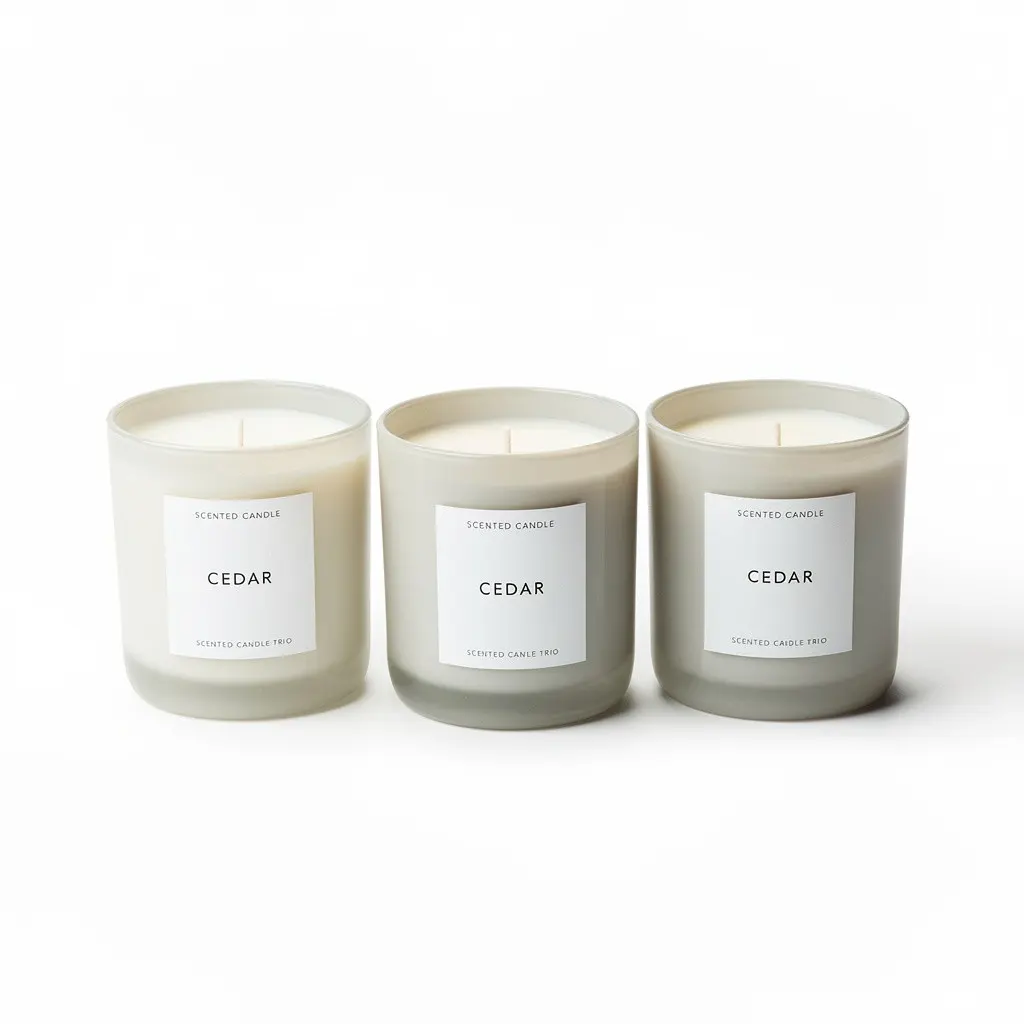Scented Candle Trio Cedar Zero-Checkout Edition