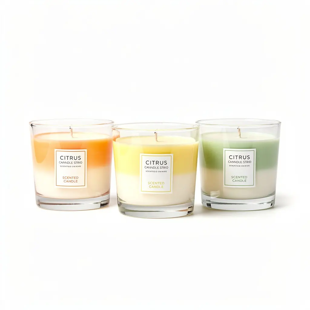 Scented Candle Trio Citrus Route-Ready