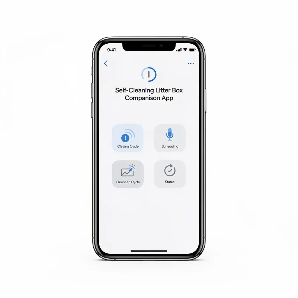 Self-Cleaning Litter Box App Route-Ready