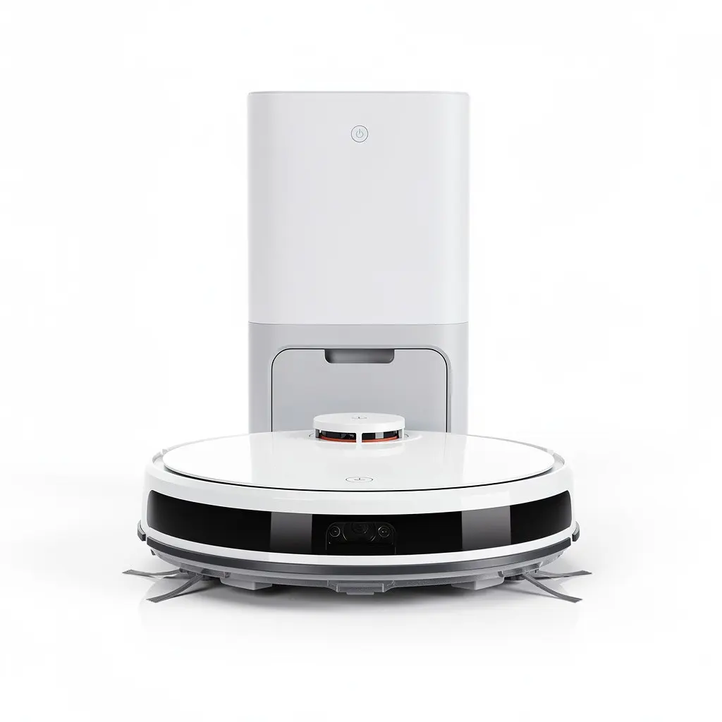 Self-Emptying Robot Vacuum AI Obstacle Route-Ready