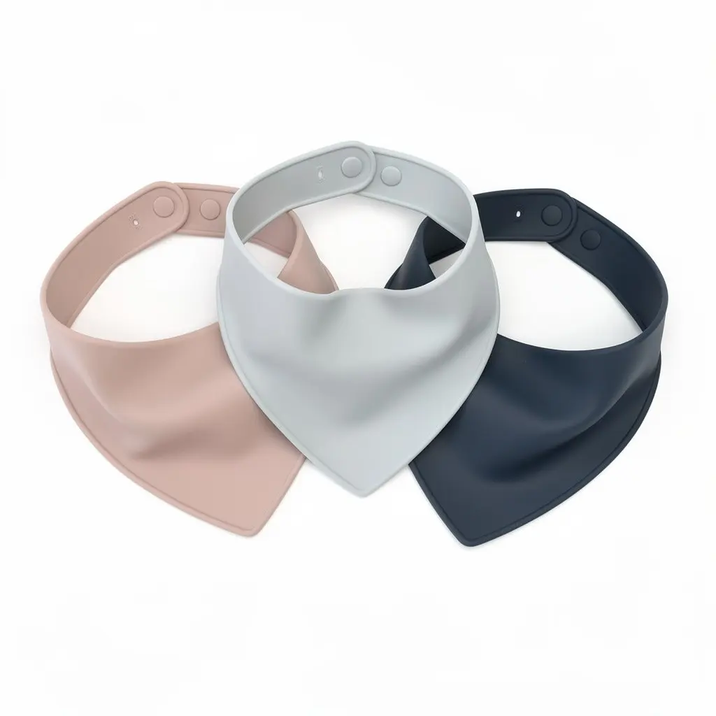 Silicone Bib Set 3pk Bandana Route-Ready