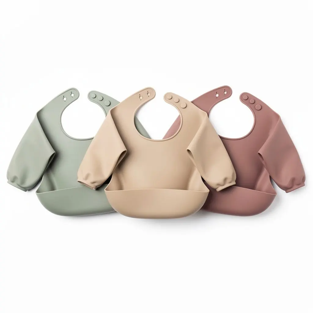 Silicone Bib Set 3pk Sleeved Zero-Checkout Edition