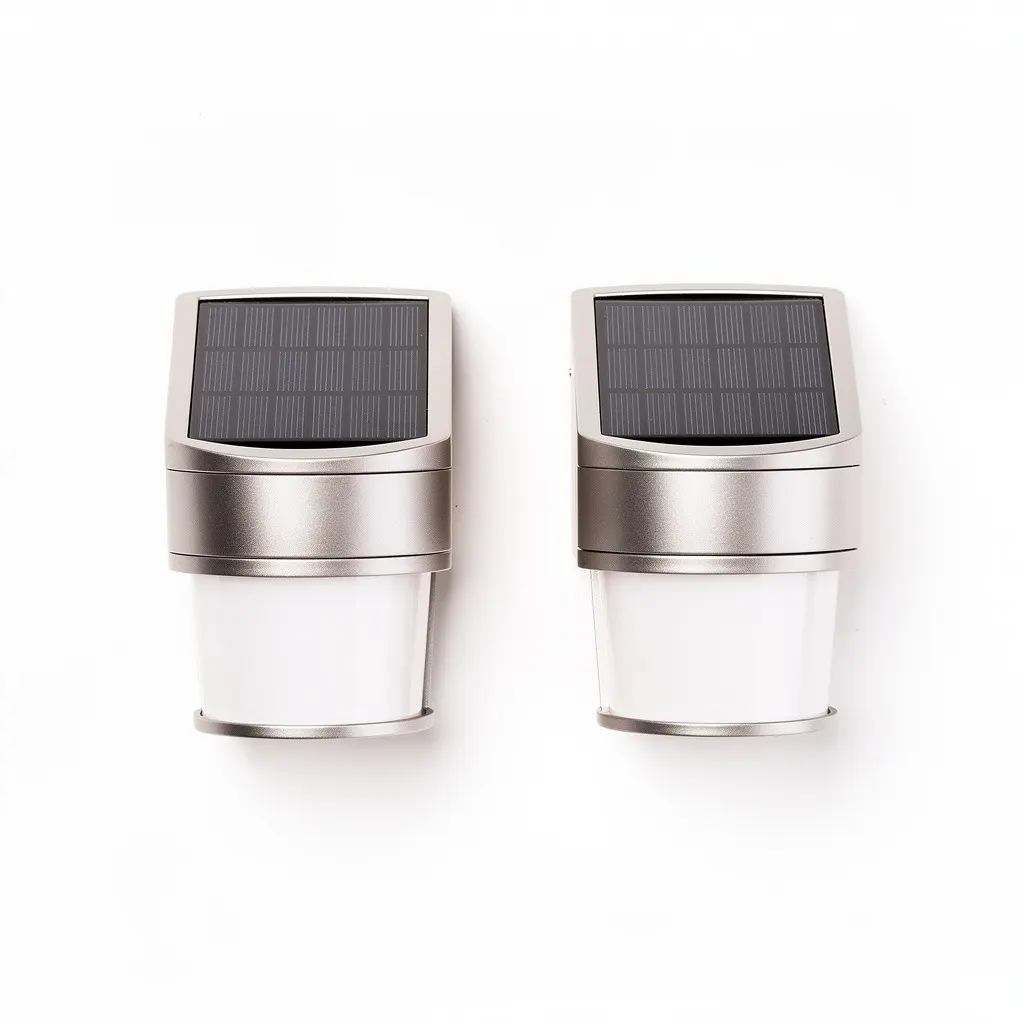 Solar Wall Sconce 2pk Up-Down Zero-Checkout Edition