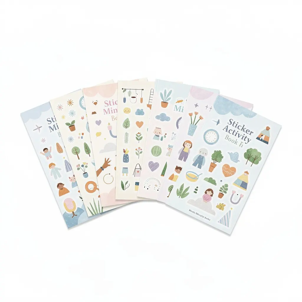 Sticker Activity Book Set Mindful Wish Drop