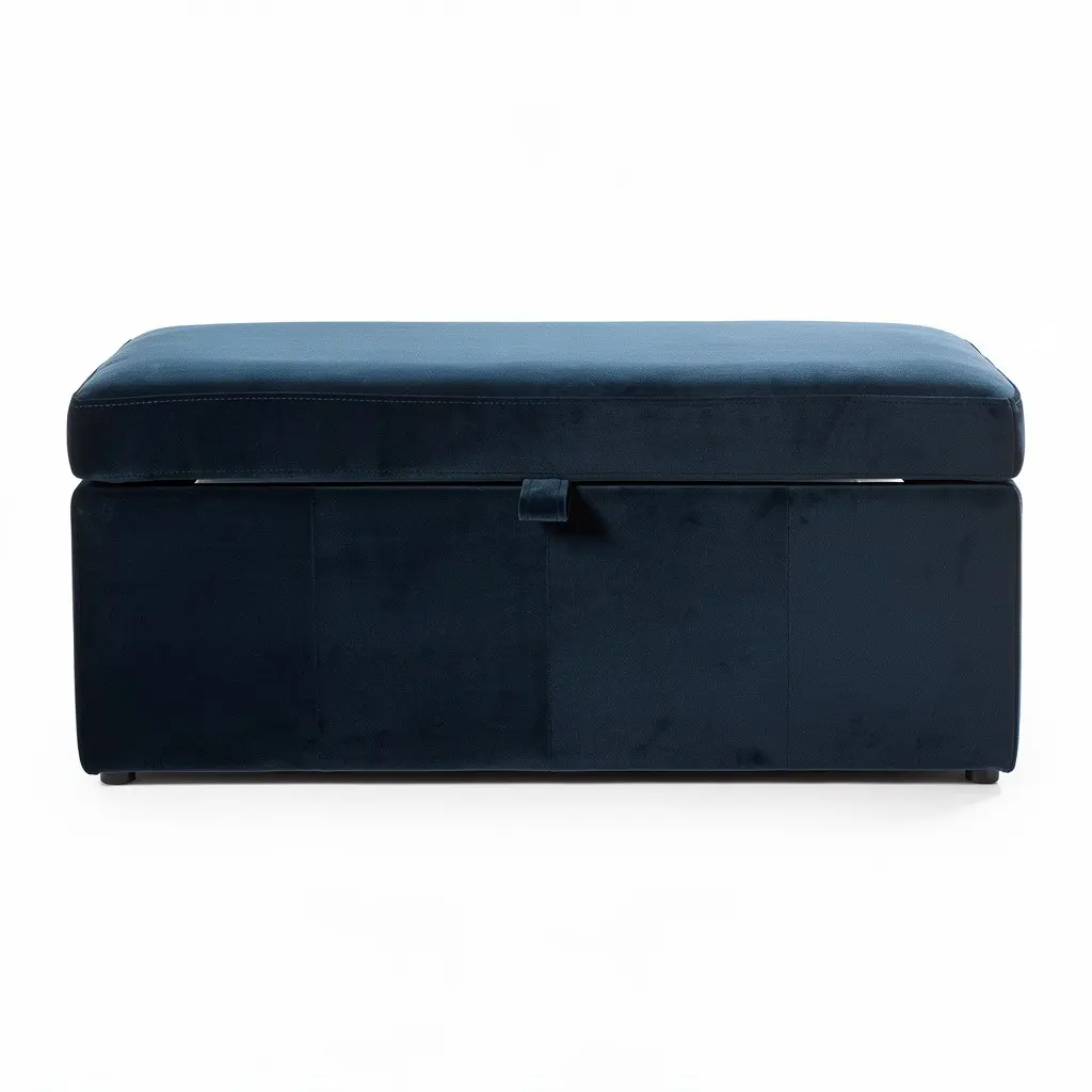 Storage Ottoman Bench Velvet Zero-Checkout Edition