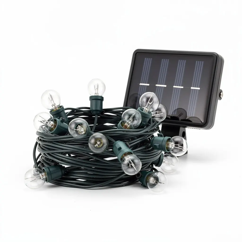 String Patio Lights Solar Cart Theater Cut