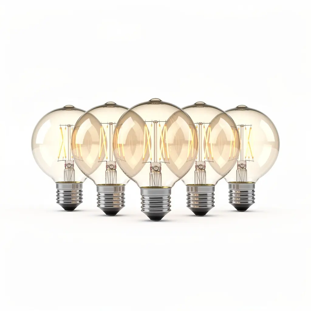 Vintage Edison Bulbs 6pk Globe Dopamine Variant