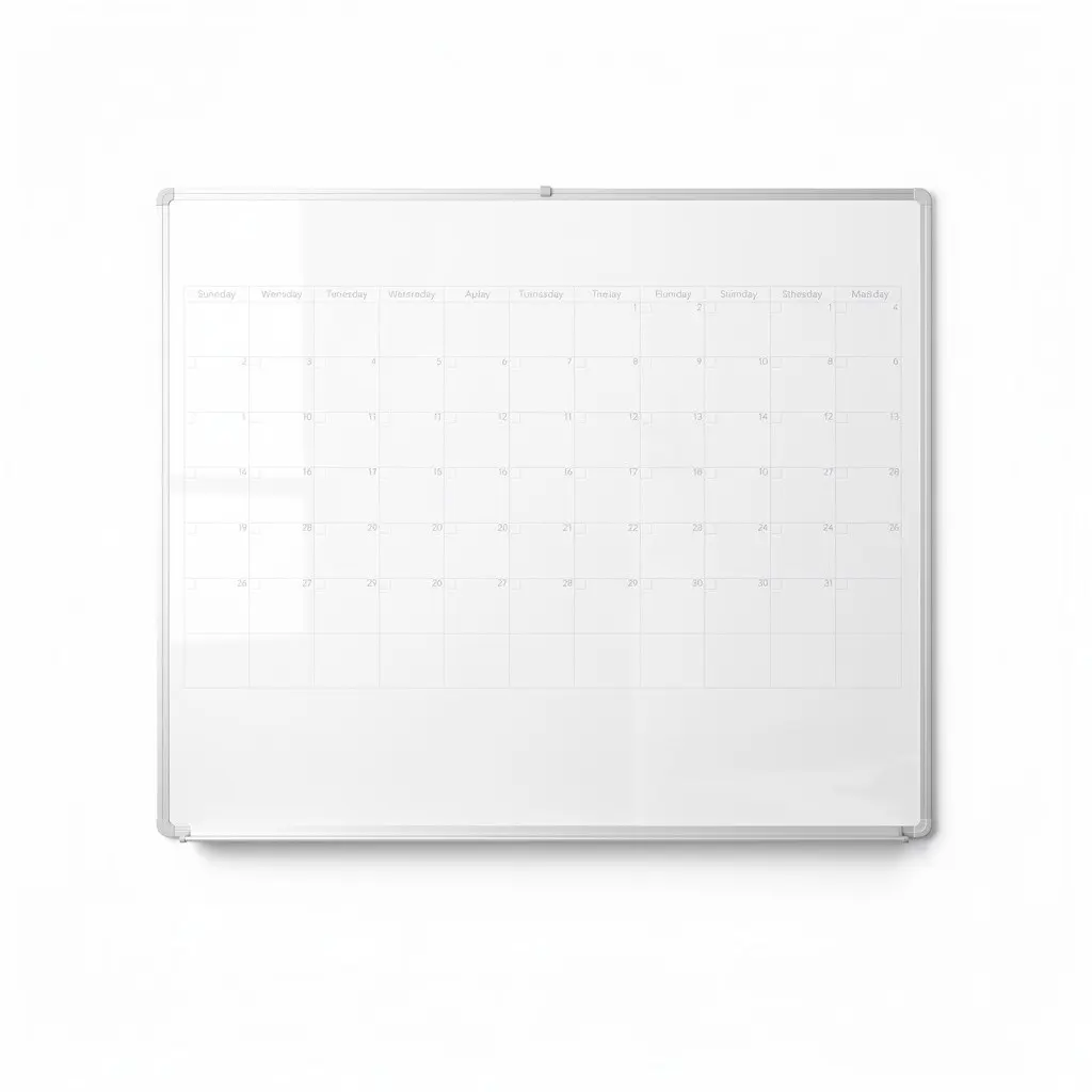 Wall Calendar Dry-Erase Annual Cart Theater Cut