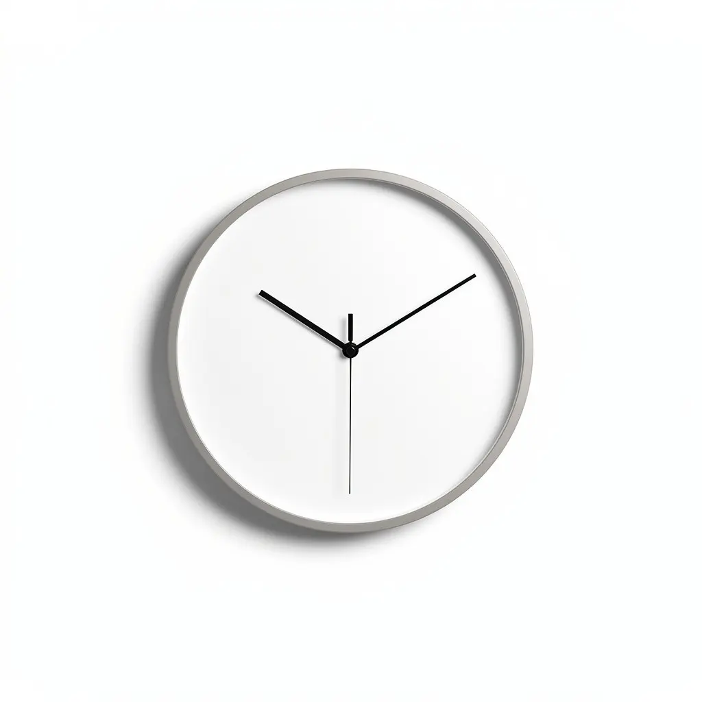 Wall Clock Minimalist Silent Wish Drop