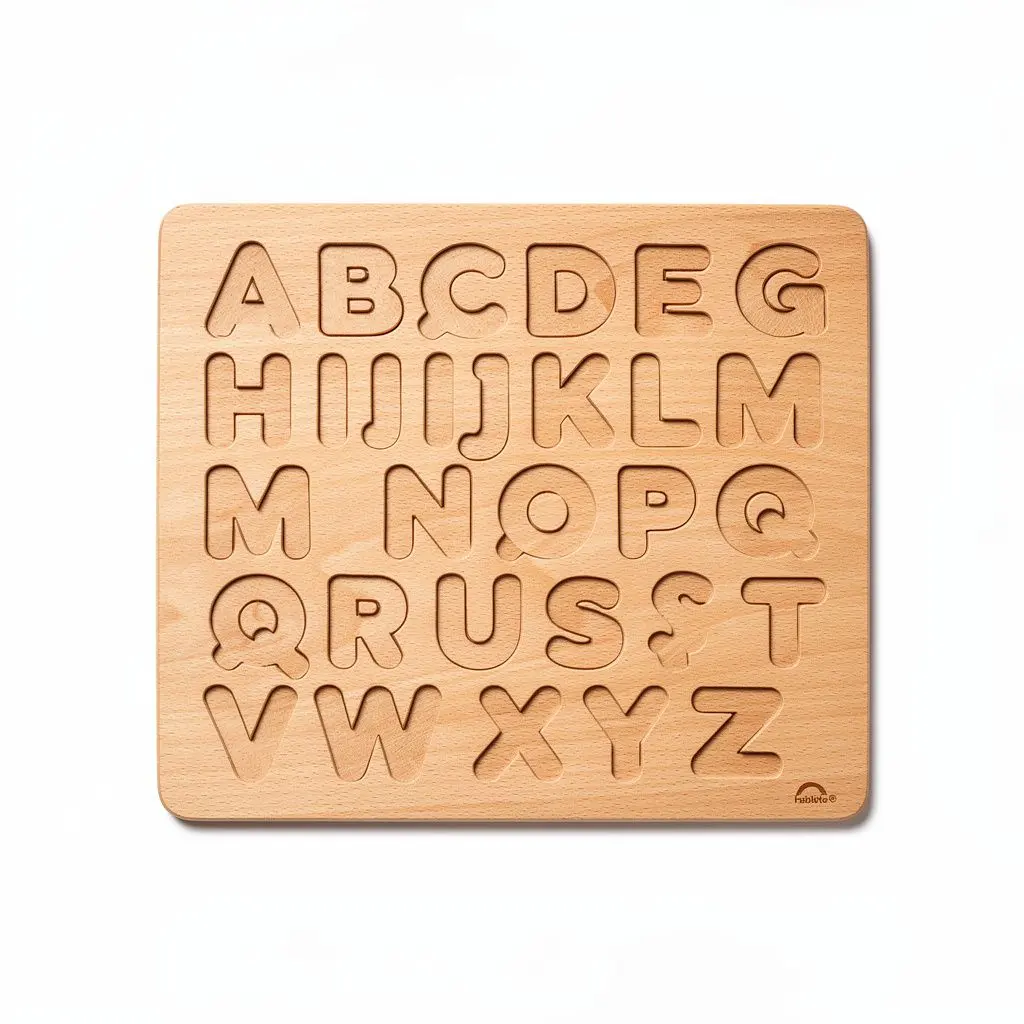 Wooden Puzzle Set Alphabet Zero-Checkout Edition