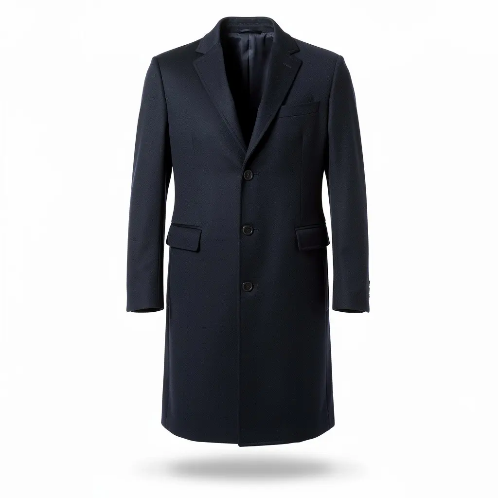 Wool Overcoat Navy Route-Ready
